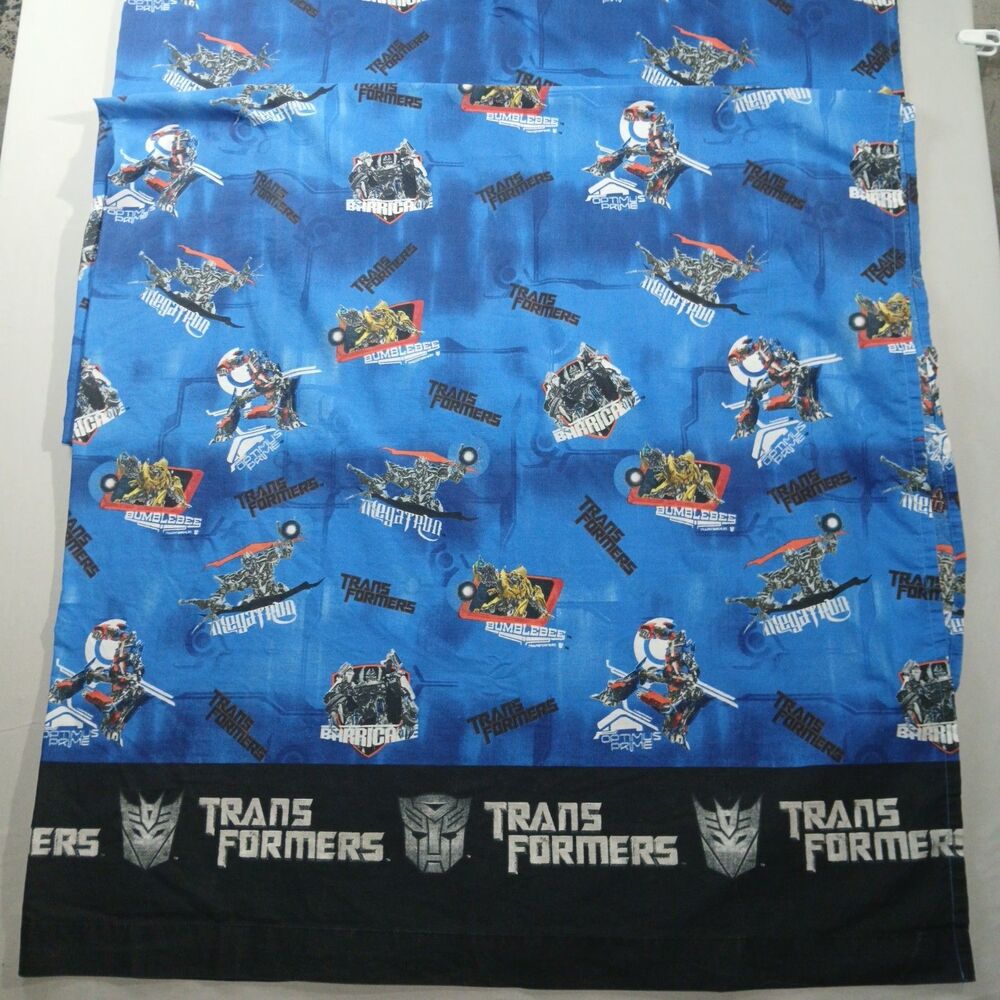 Vintage Transformers Bed Sheet  Size Twin Optimus Prime Bumblebee 2007 Movie